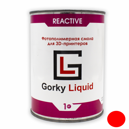 Фотополимерная смола Gorky Liquid "Reactive", красный, 1кг