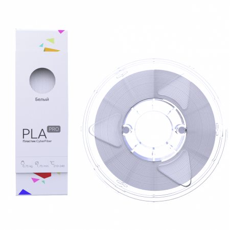 PLA PRO пластик CyberFiber, 1.75 мм, белый, 750 г