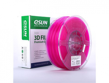 PLA пластик ESUN, 1.75 мм, прозрачный фиолетовый , 1 кг