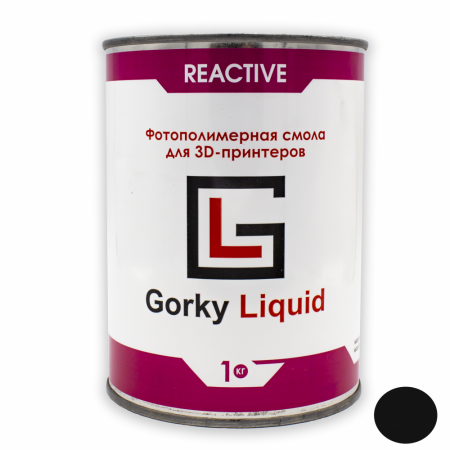 Фотополимерная смола Gorky Liquid "Reactive", черный, 1кг