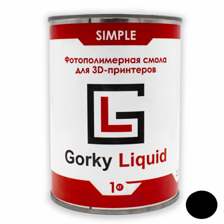 Фотополимерная смола Gorky Liquid "Simple", черный, 1 кг