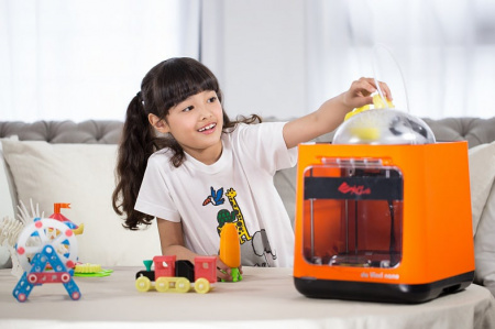 Изображение 3D принтер XYZPrinting da Vinci Nano оранжевый который можно купить в интернет-магазине 3DSYSTEM в Москве
