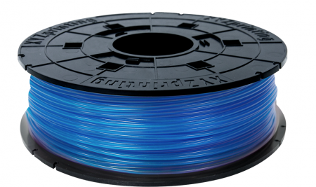 PETG пластик XYZprinting, 1.75 мм, прозрачно-голубой, NFC, 600 гр