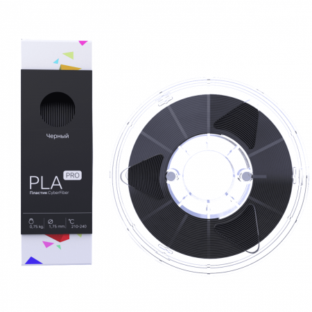 PLA PRO пластик CyberFiber, 1.75 мм, черный, 750 г