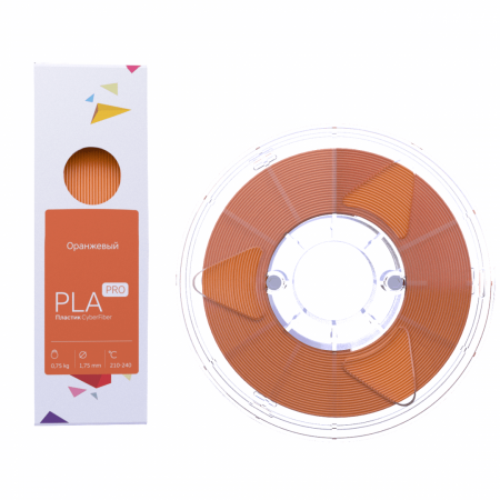 PLA PRO пластик CyberFiber, 1.75 мм, оранжевый, 750 г