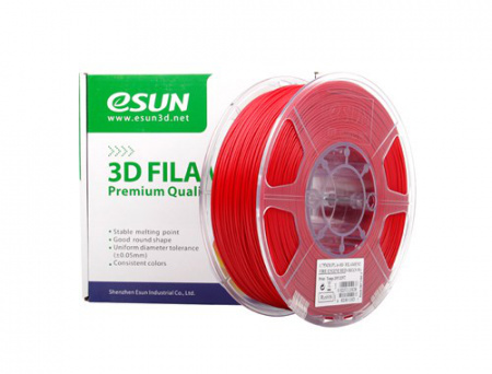 PLA пластик ESUN, 1.75 мм, огненно-красный, 1 кг