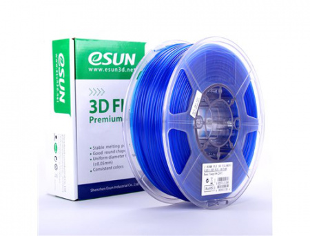 PLA пластик ESUN, 1.75 мм, прозрачный светло-голубой, 1 кг